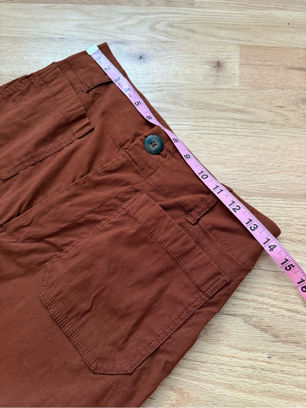 LIKE NEW Anthropologie Maeve Colette Linen Blend Cropped Wide Leg Pants 29 - Picture 6 of 11